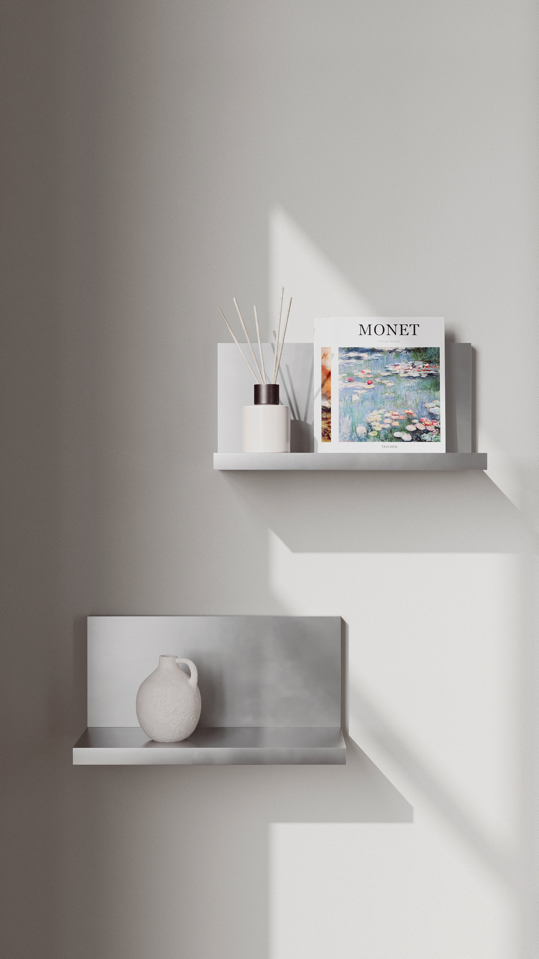 Compact Aluminum Wall Shelf