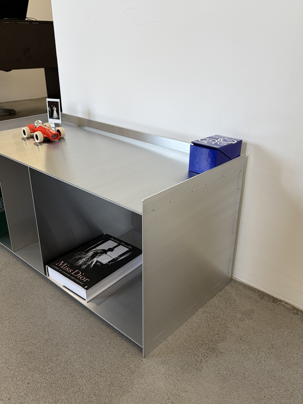 Minimalist Stainless Steel Console / Storage Bench