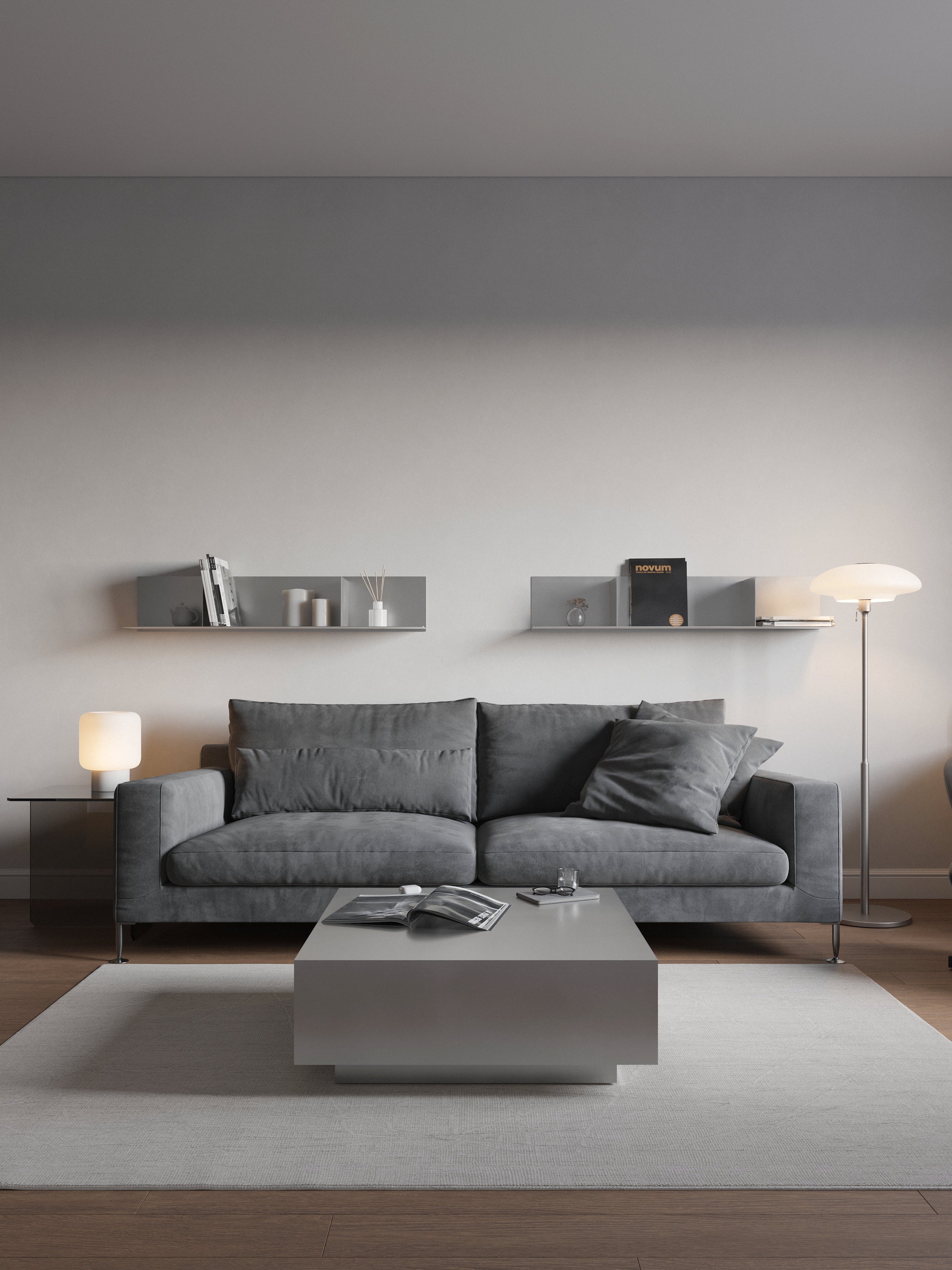 Aluminum Flat Legs Coffee Table