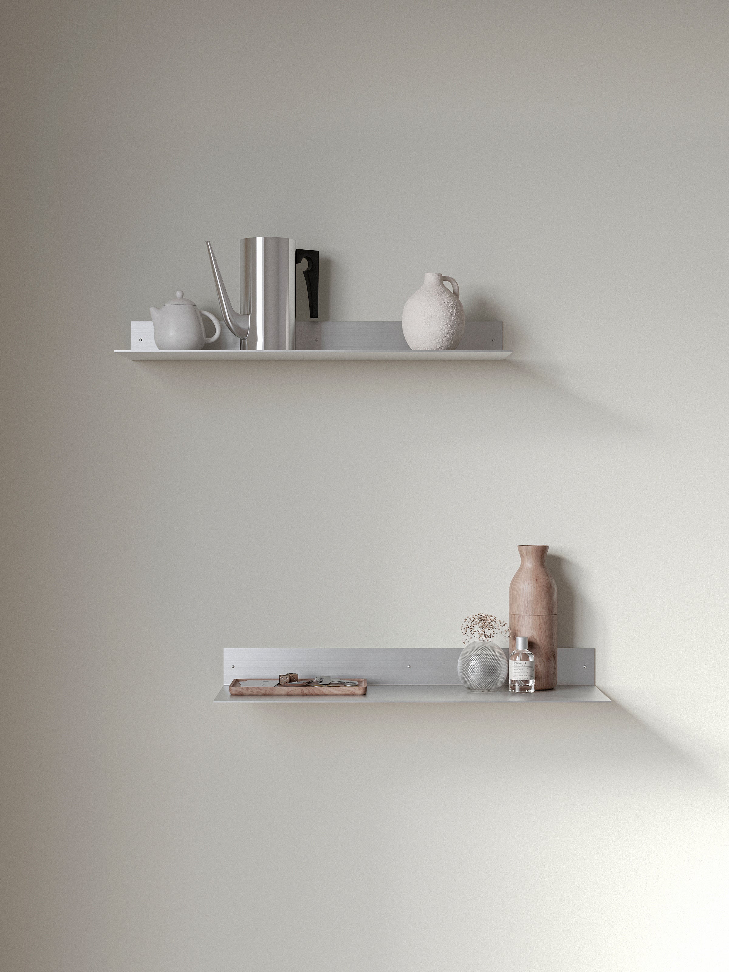 Slim Aluminum Wall Shelf