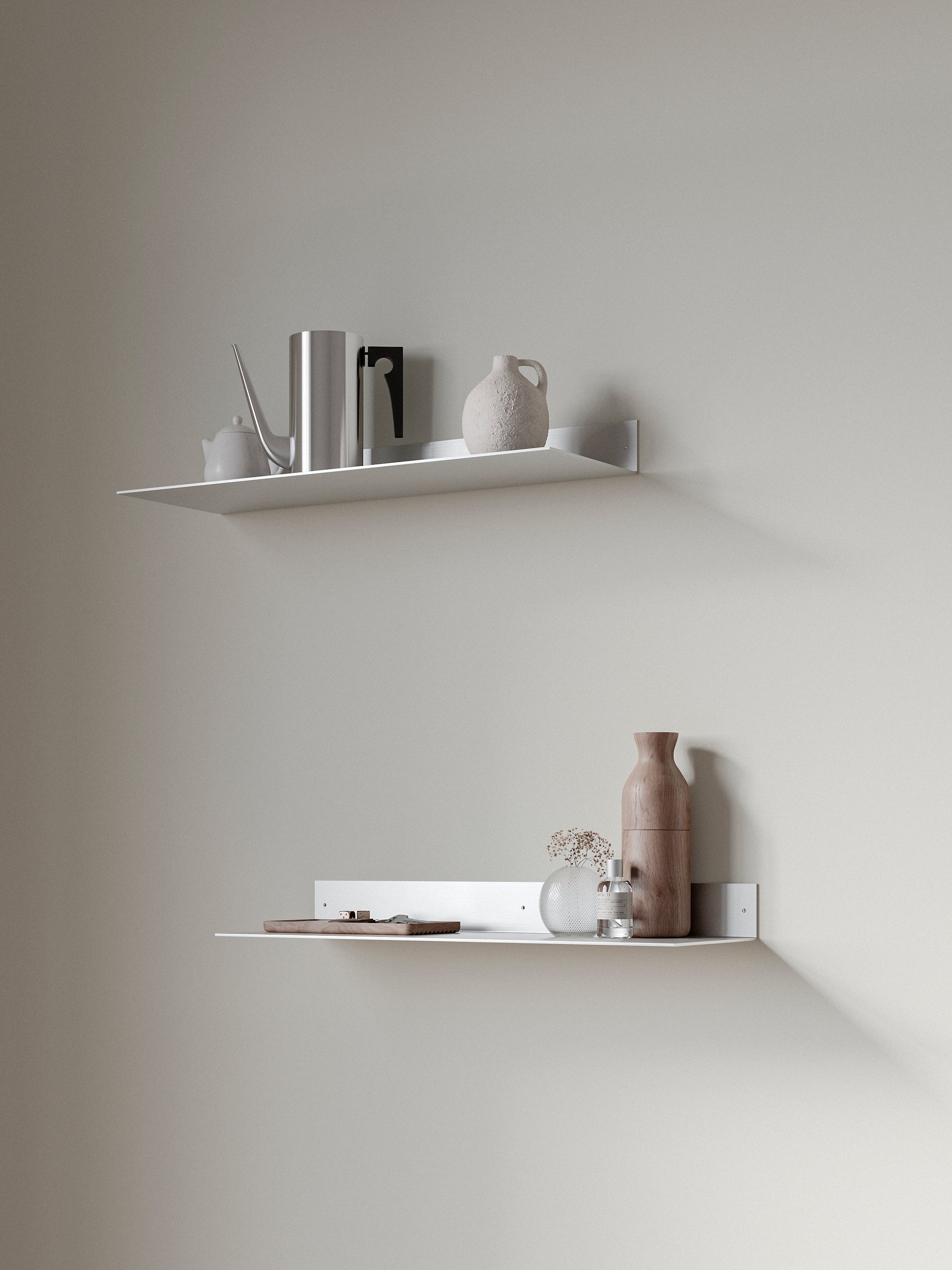 Slim Aluminum Wall Shelf