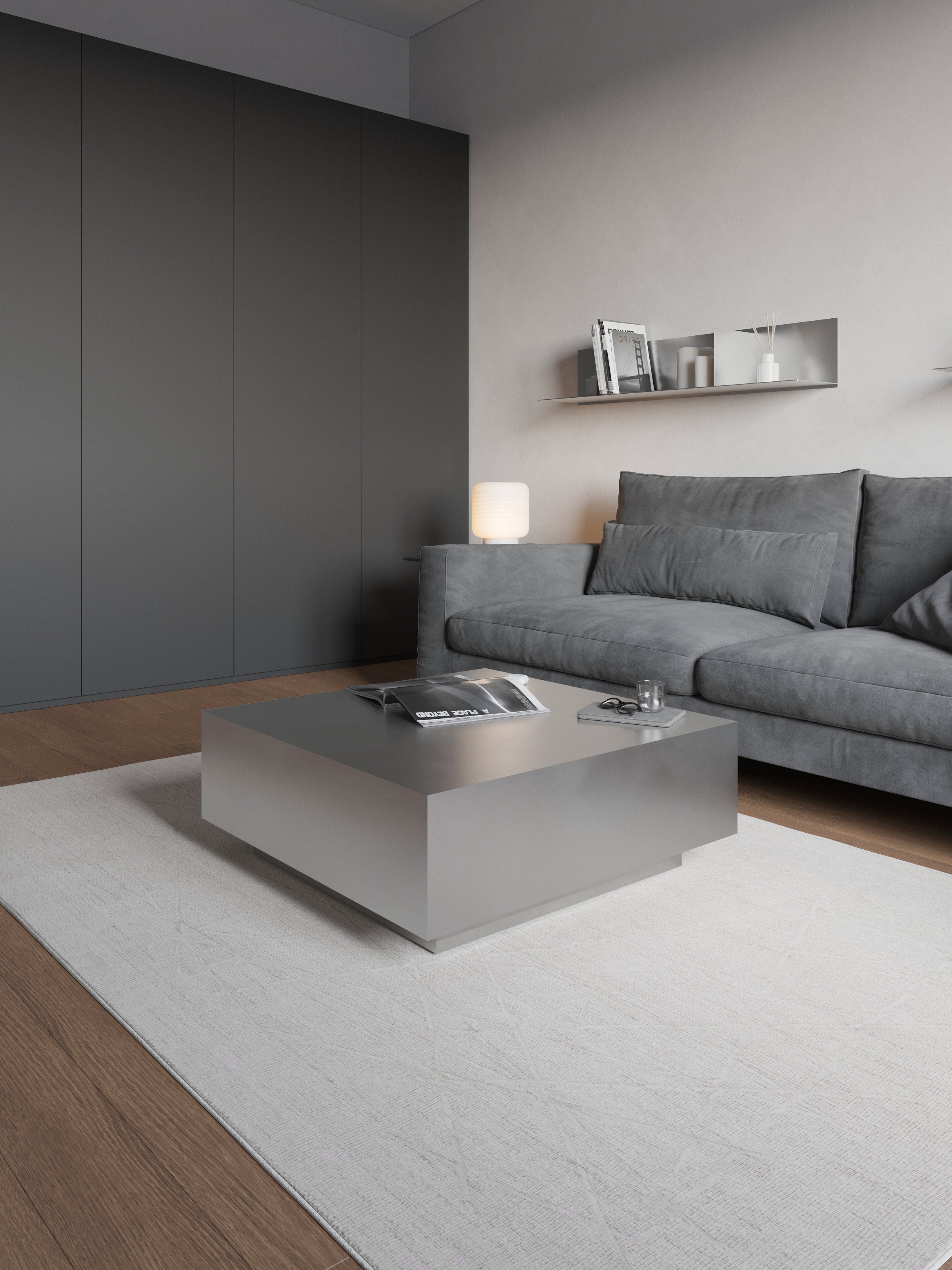 Aluminum Flat Legs Coffee Table