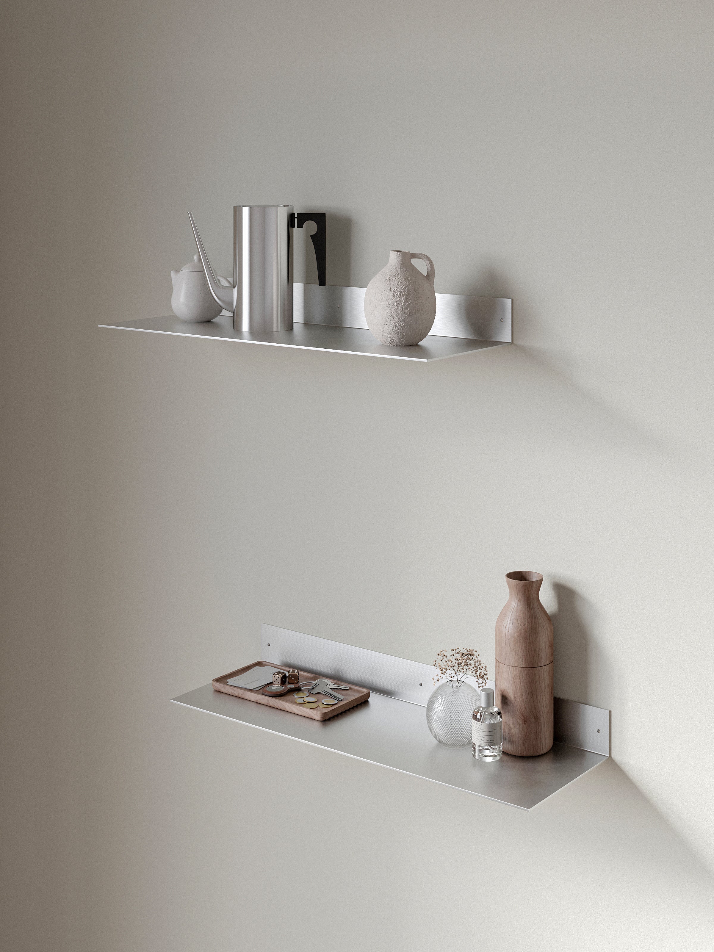 Slim Aluminum Wall Shelf