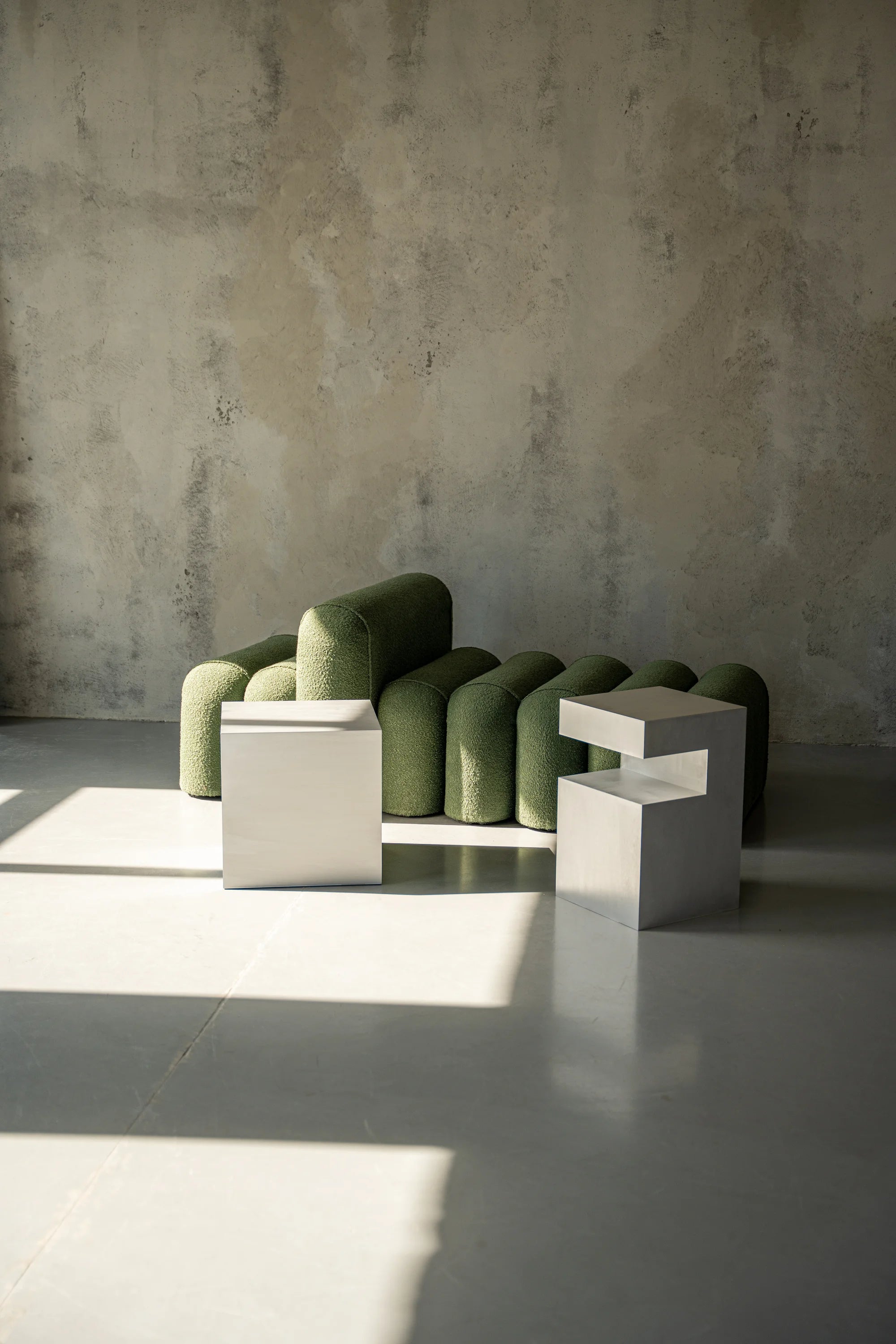 Small Aluminum Cube Shelf