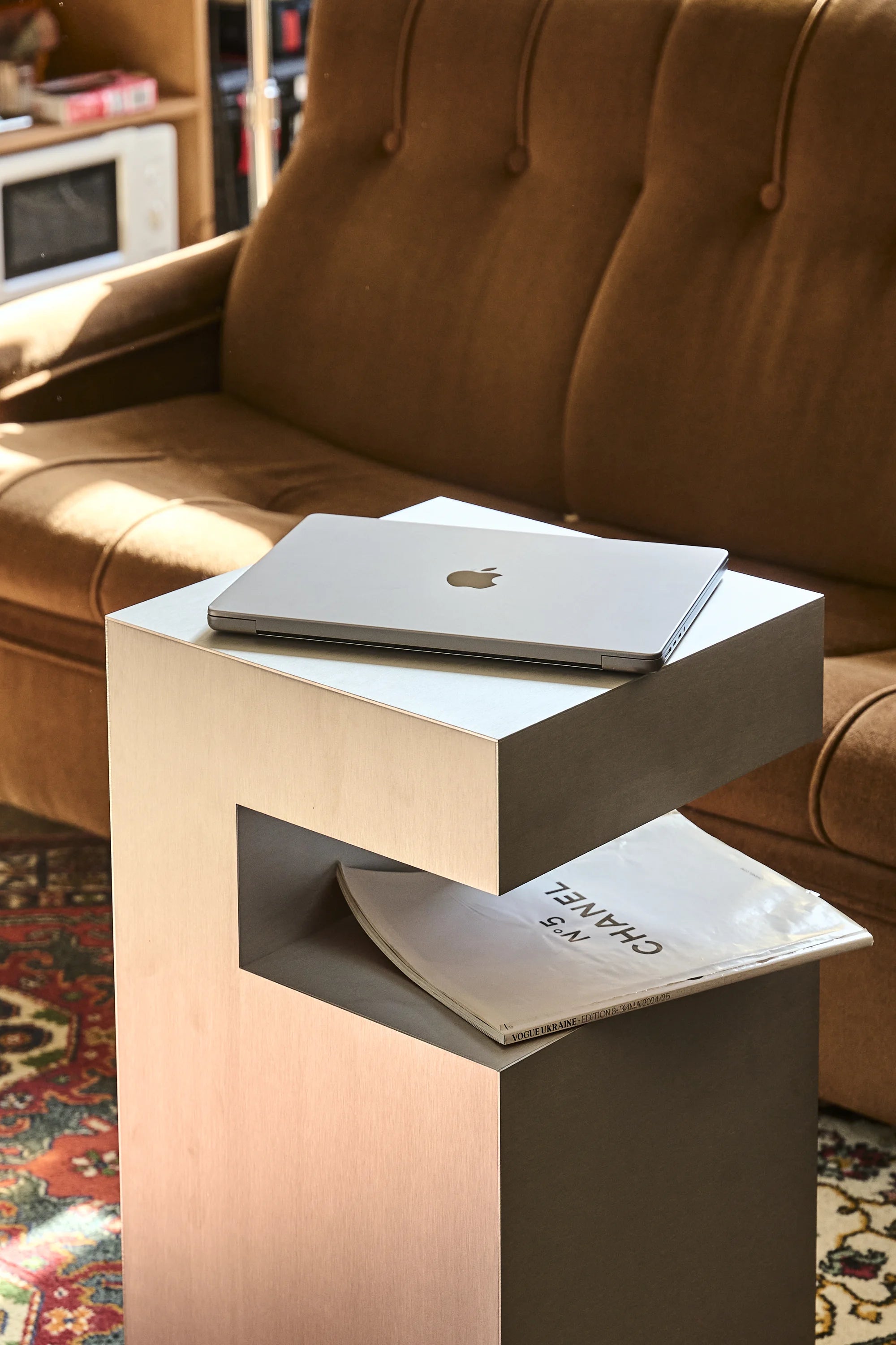 Medium Aluminum Cube Shelf