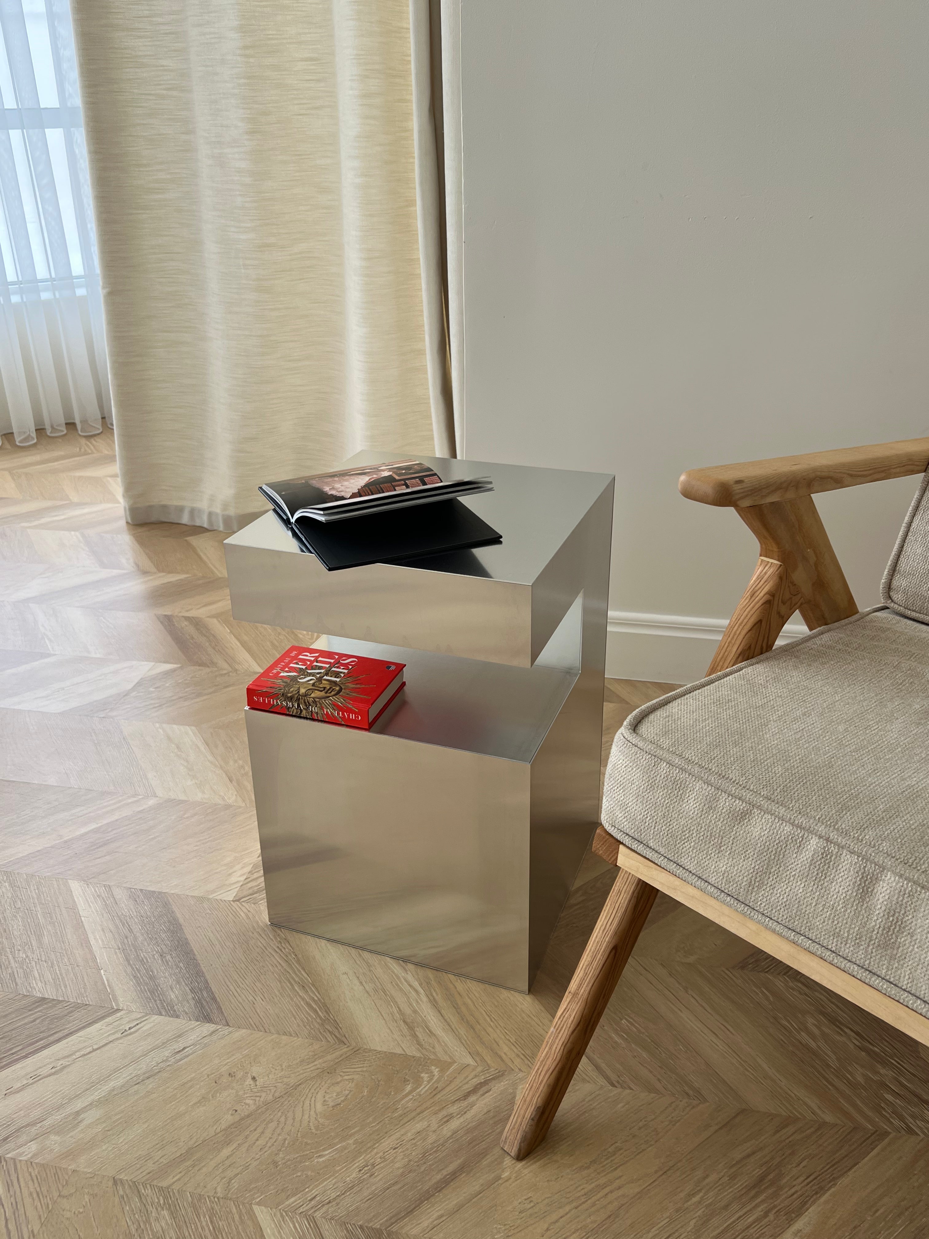 Small Aluminum Cube Shelf