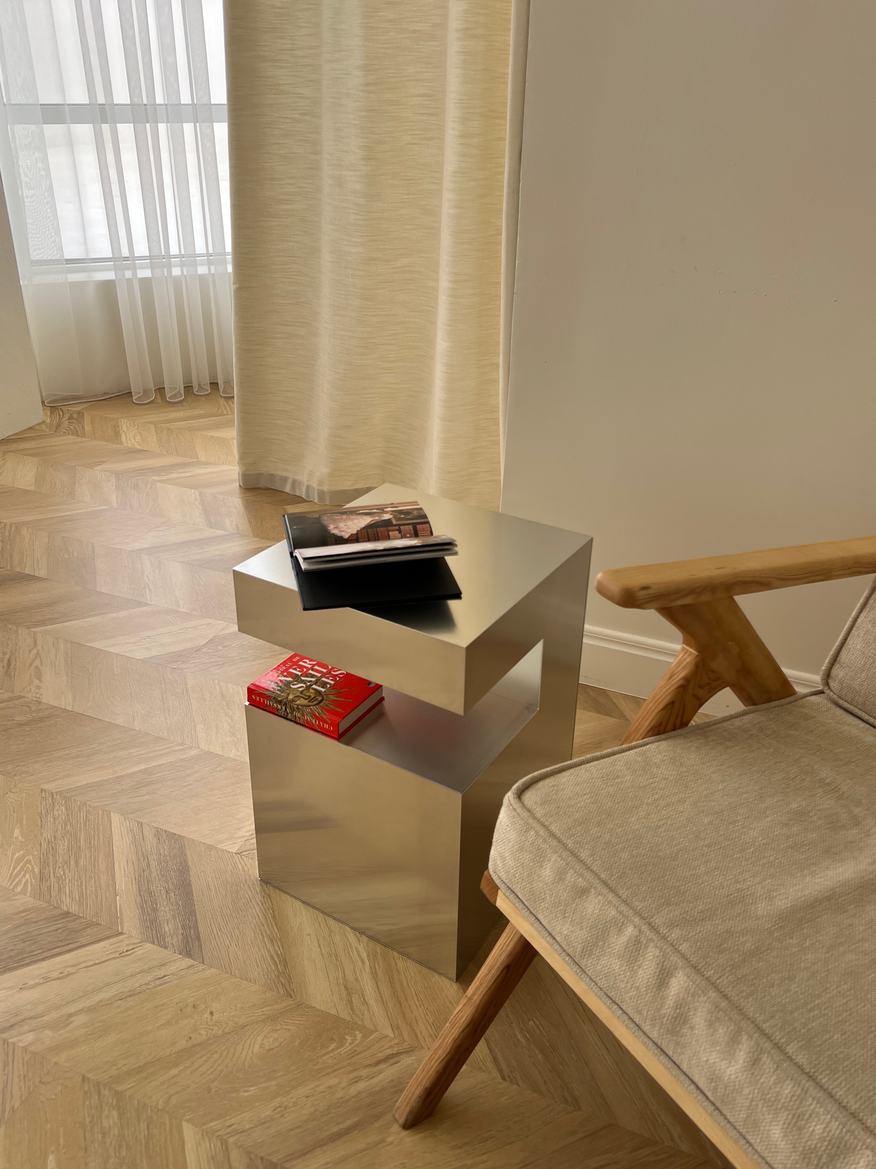 Small Aluminum Cube Shelf