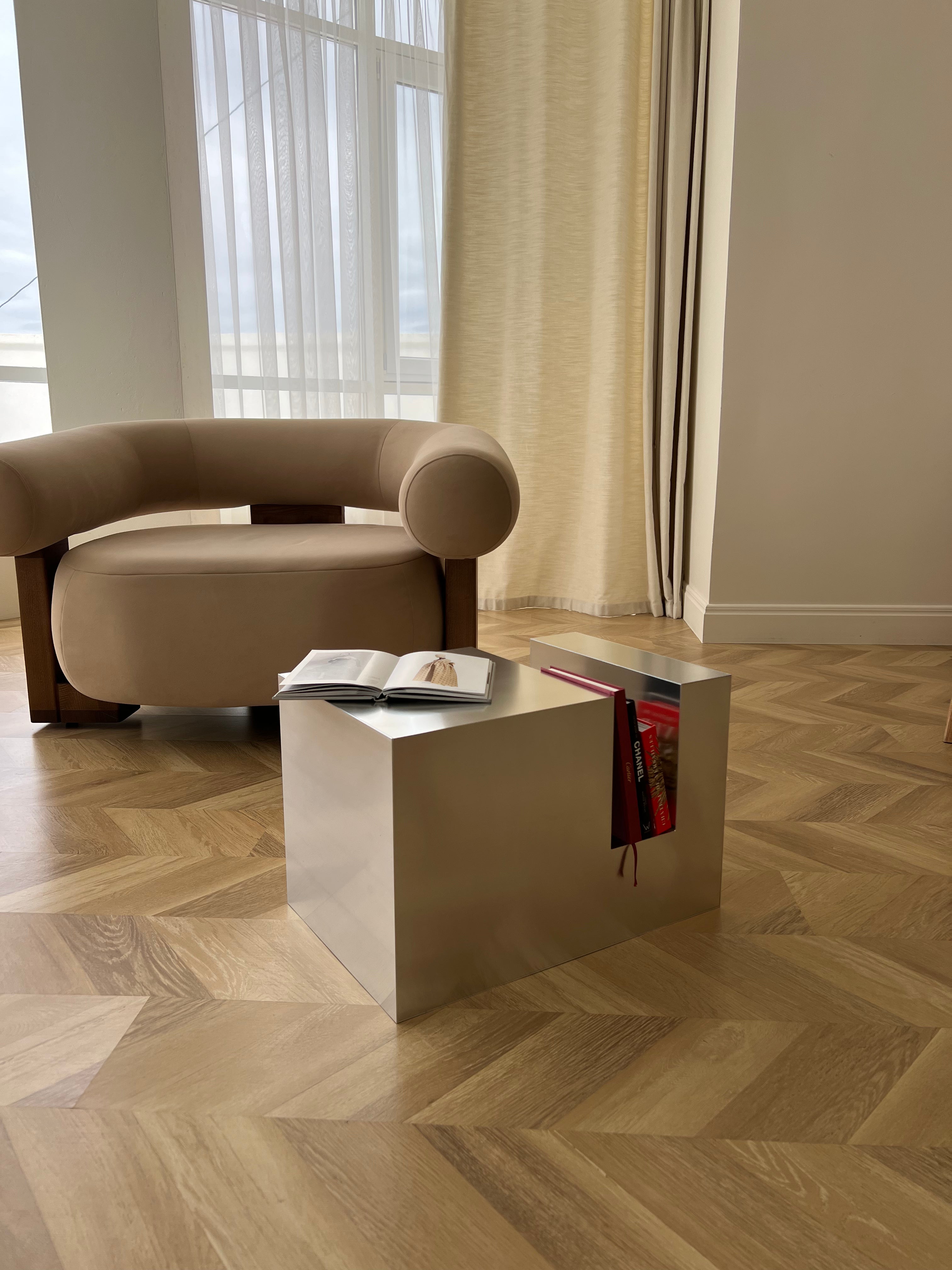 Small Aluminum Cube Shelf