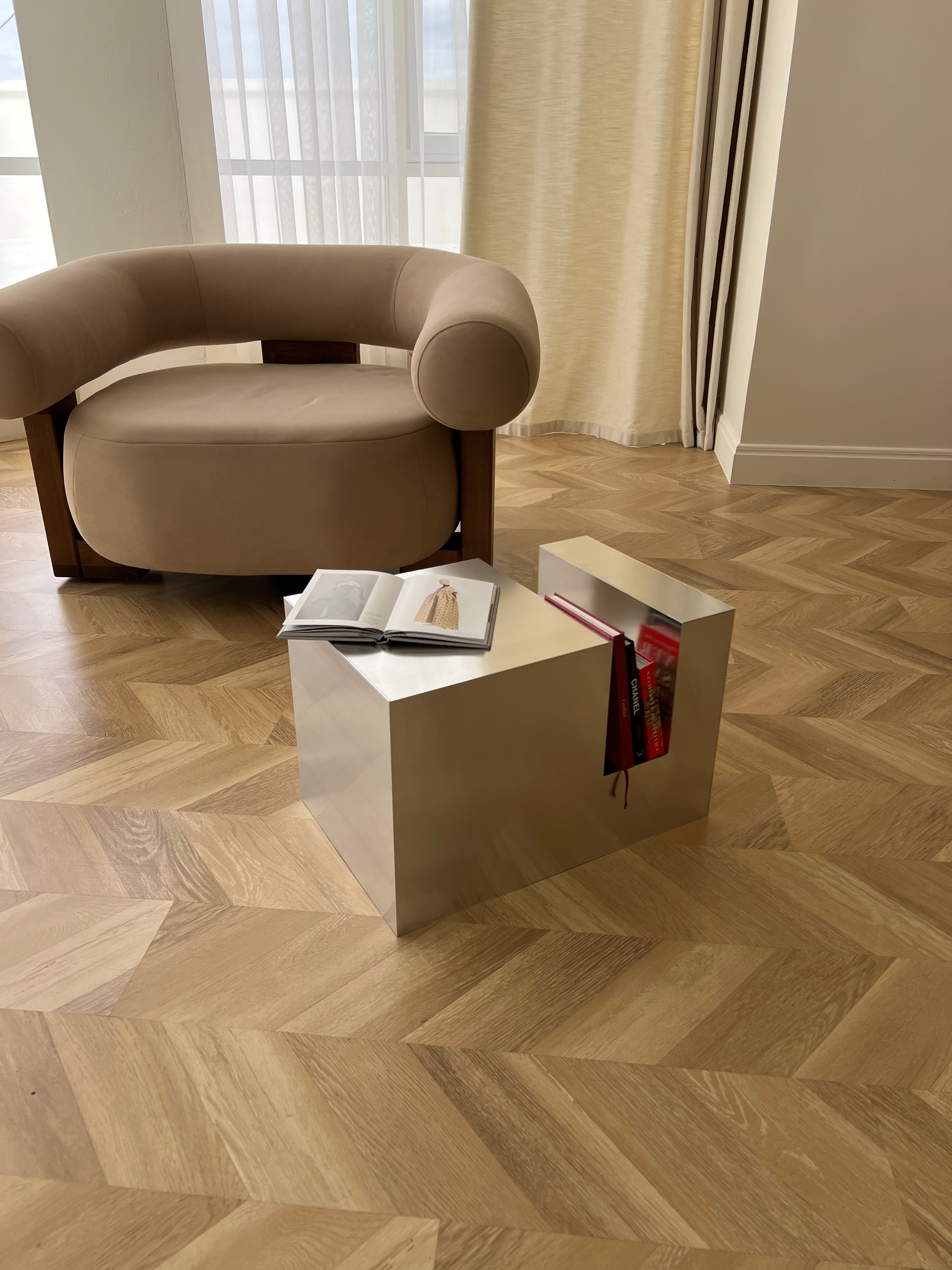 Small Aluminum Cube Shelf