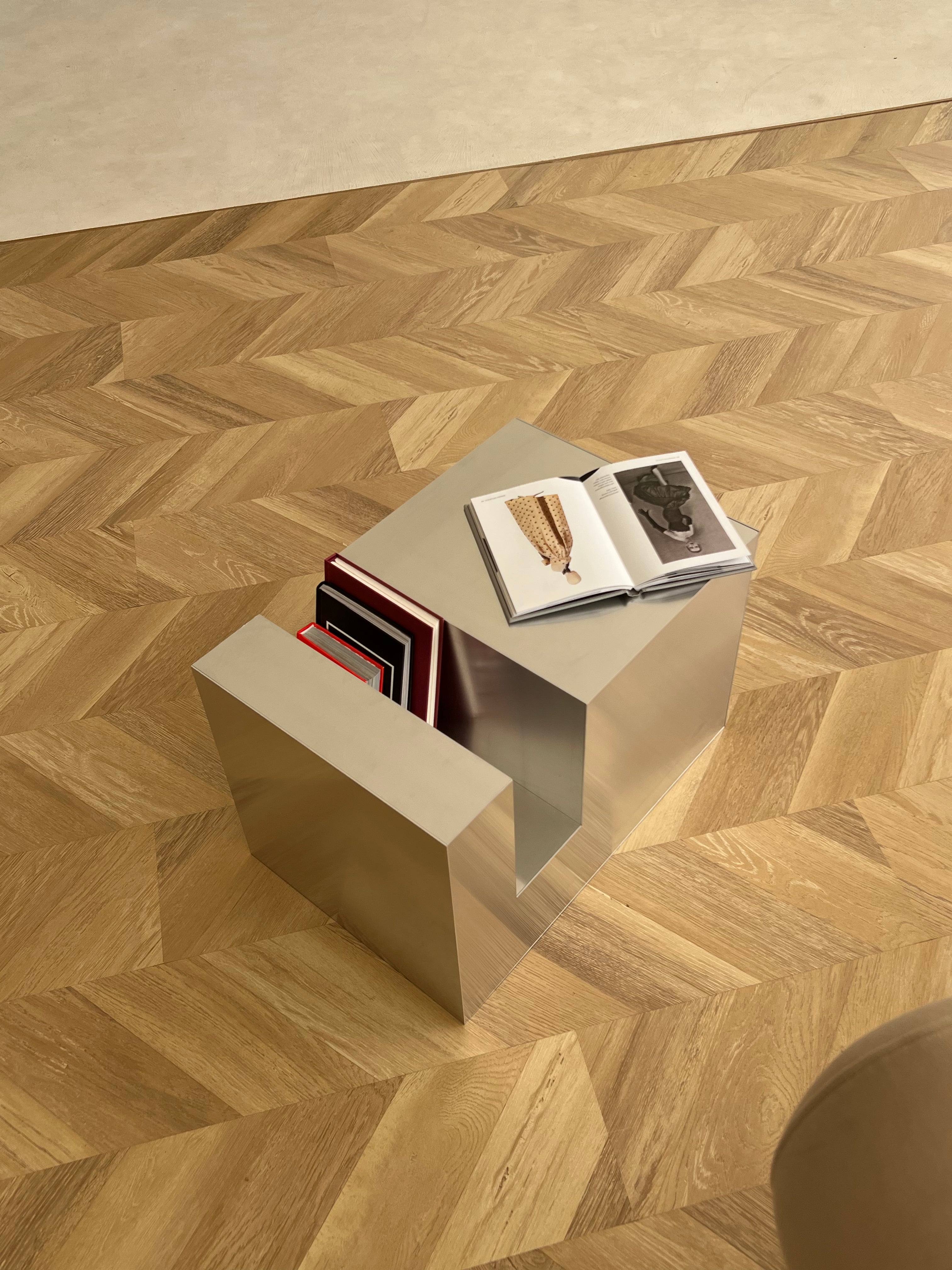 Small Aluminum Cube Shelf