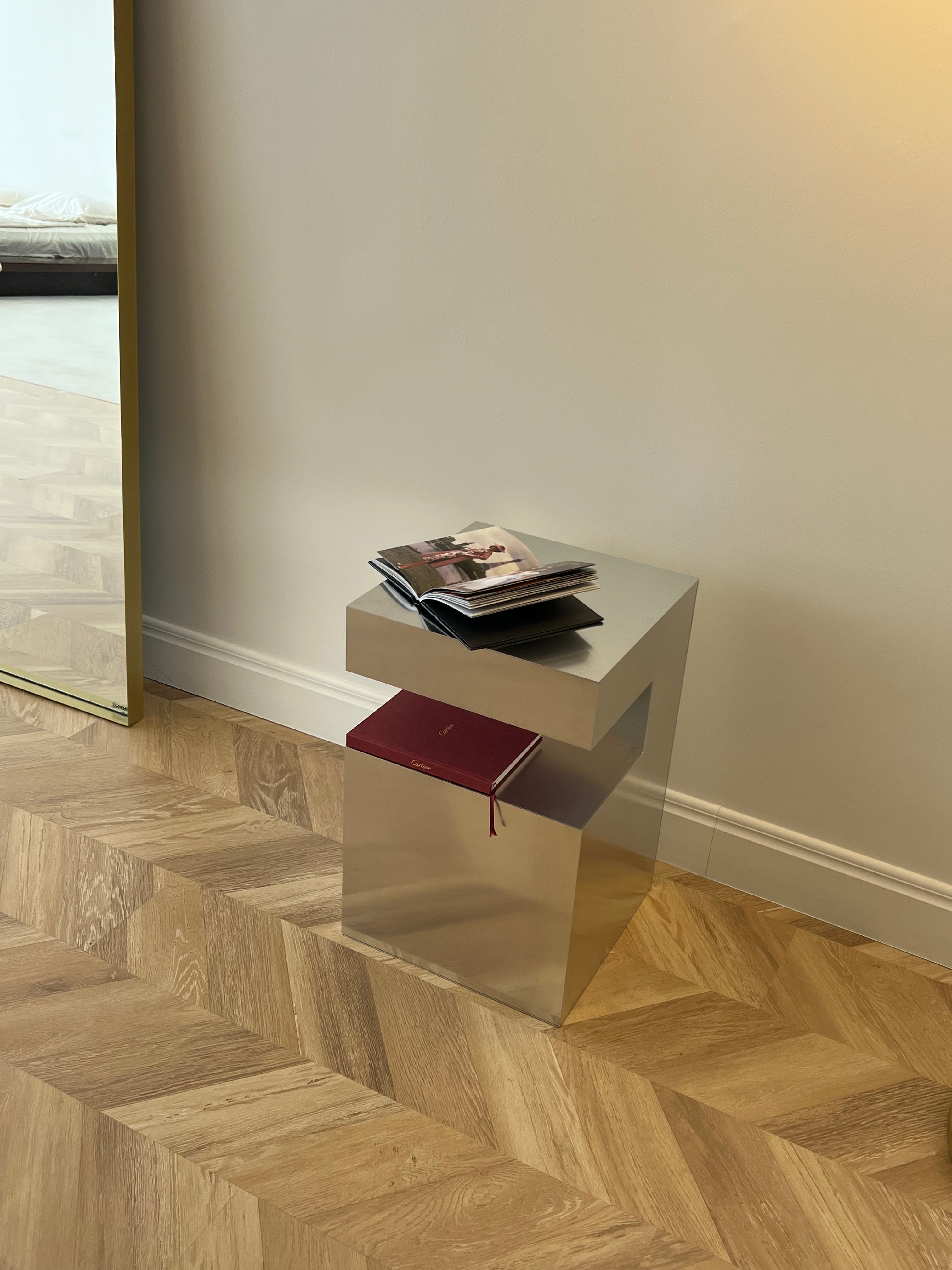 Small Aluminum Cube Shelf