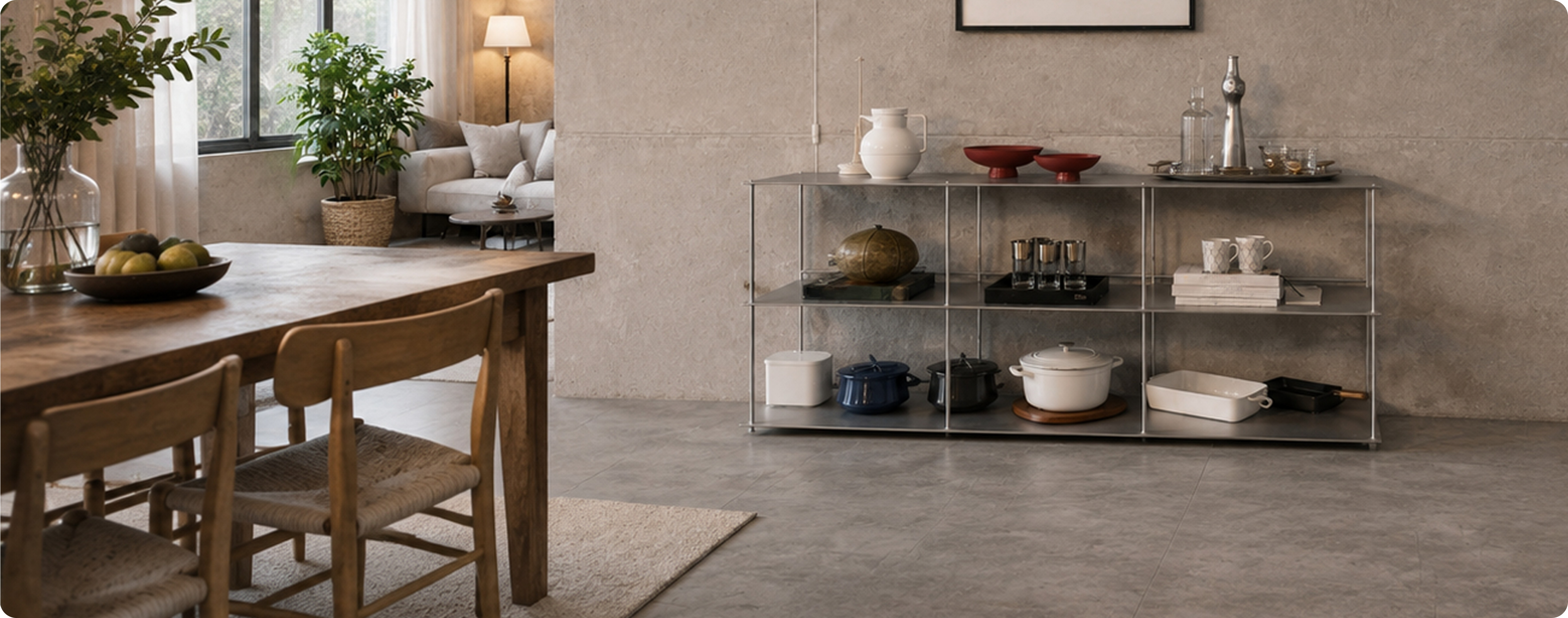 Organize Your Life with
Sleek Geometric Shelving