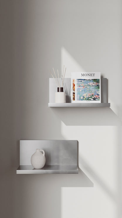Compact Aluminum Wall Shelf