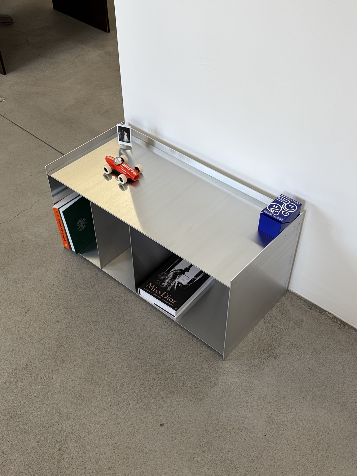 Minimalist Stainless Steel Console / Storage Bench