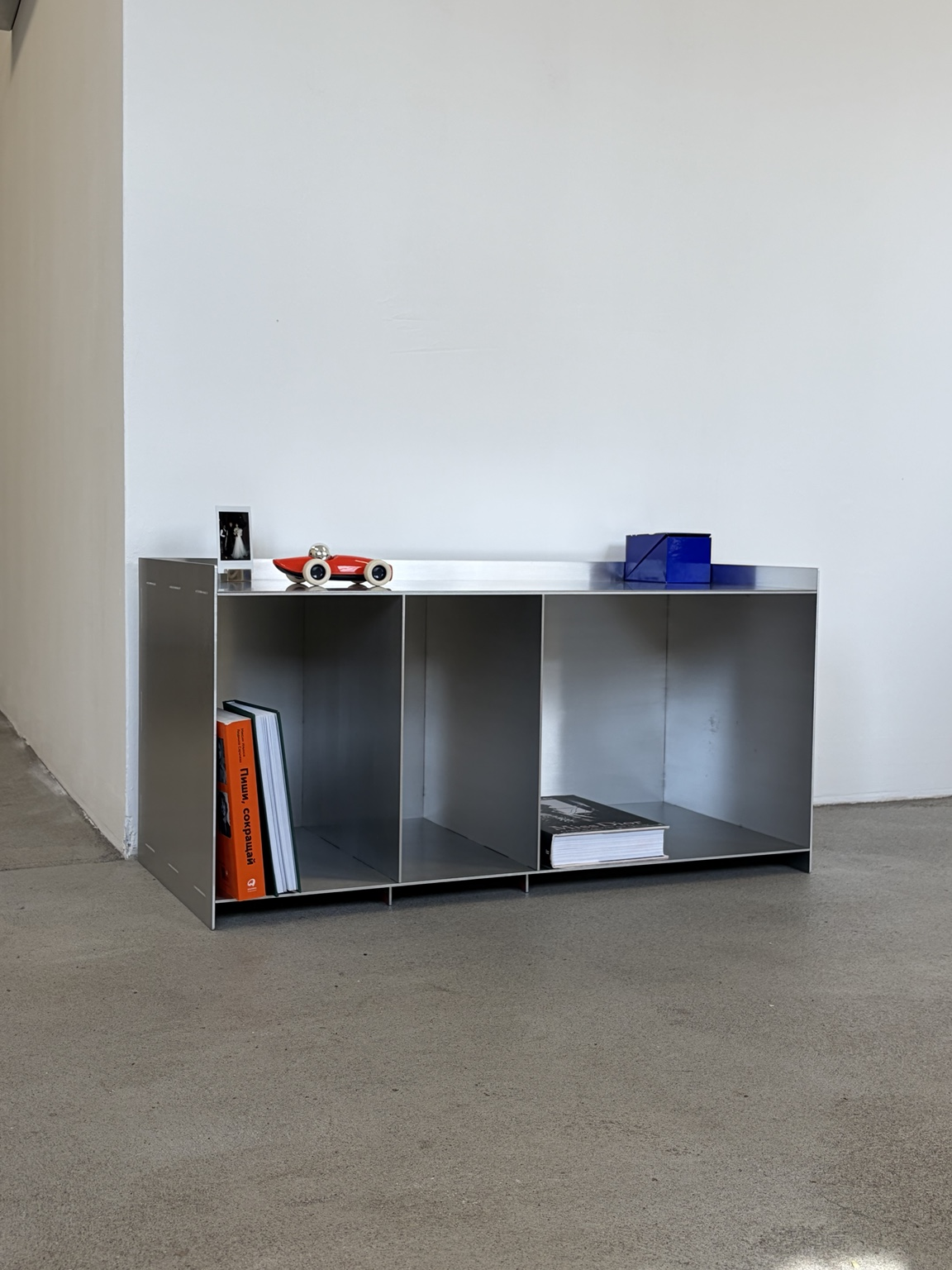 Minimalist Stainless Steel Console / Storage Bench