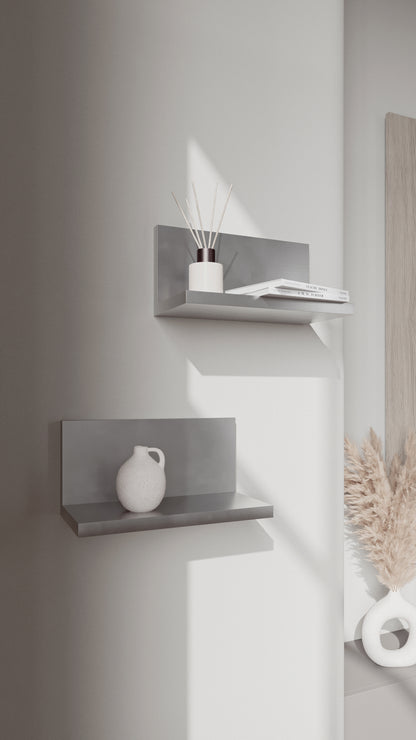 Compact Aluminum Wall Shelf