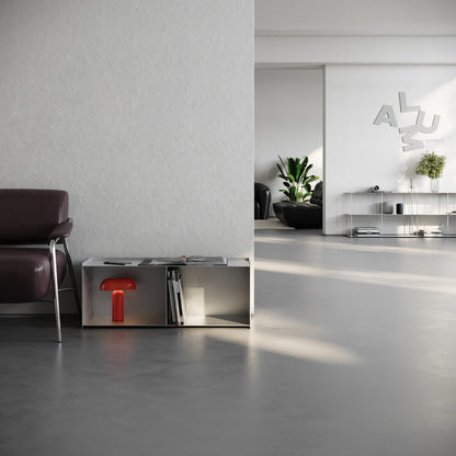 Table with two compartments