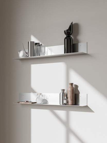 Long Narrow Aluminum Wall Shelf