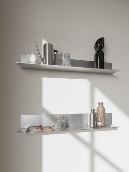 Long Narrow Aluminum Wall Shelf