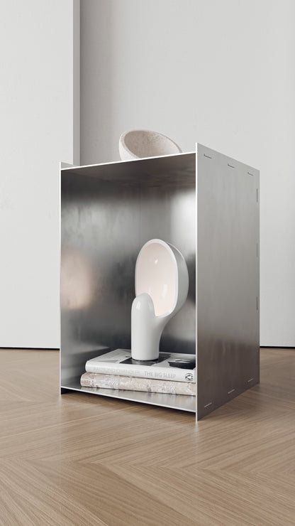 Aluminum Cube Table with Hole