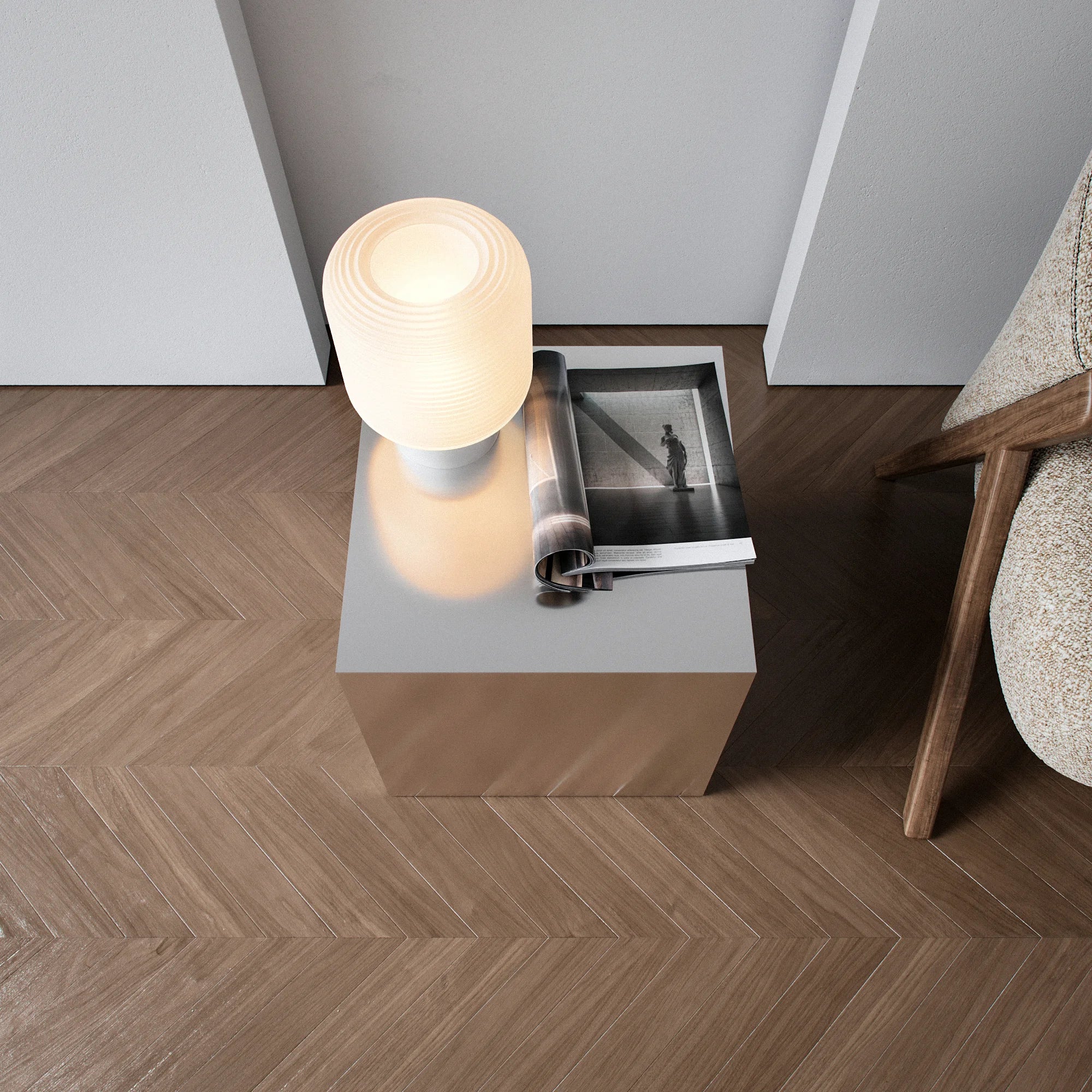 Medium Aluminum Cube Stand