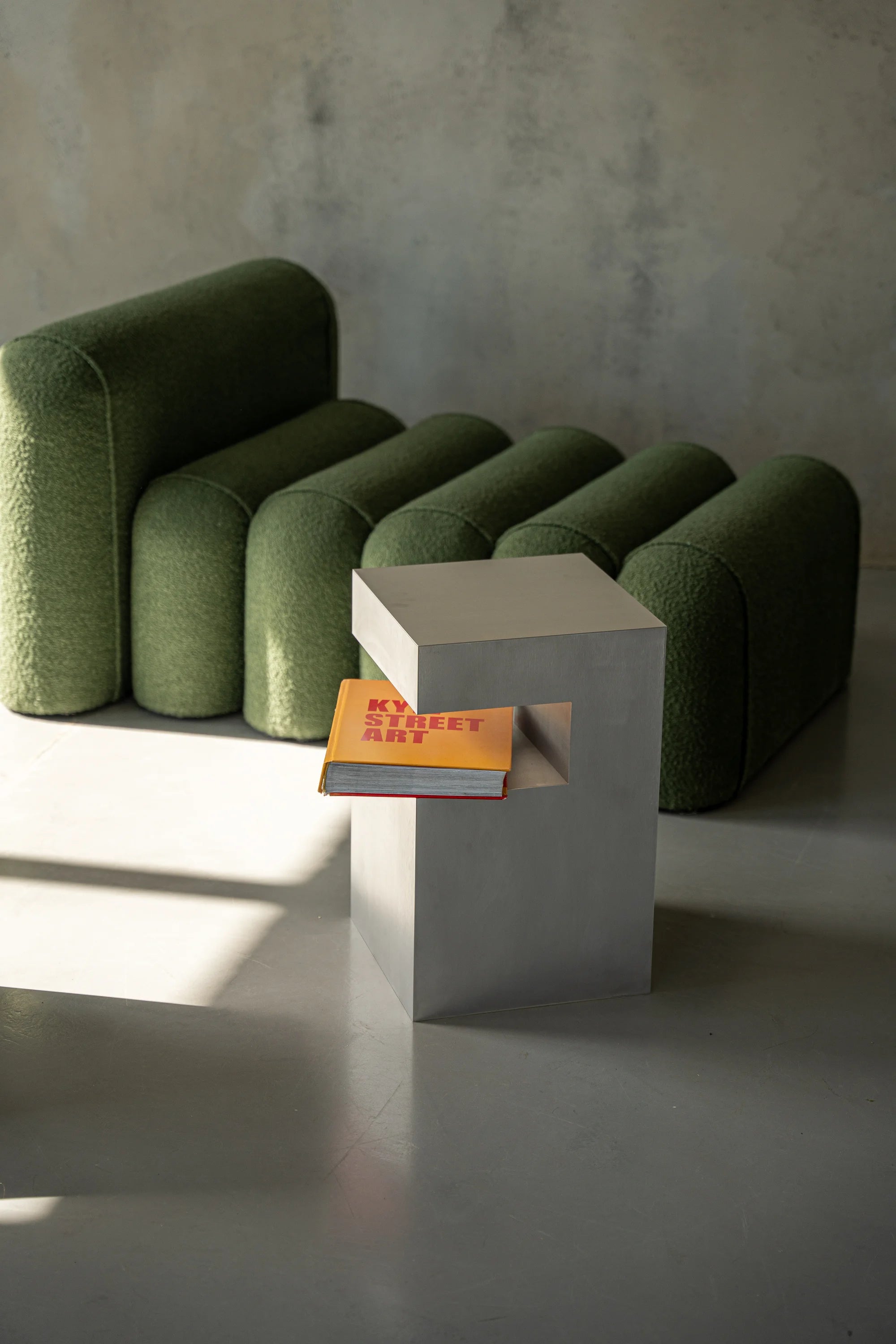 Small Aluminum Cube Shelf