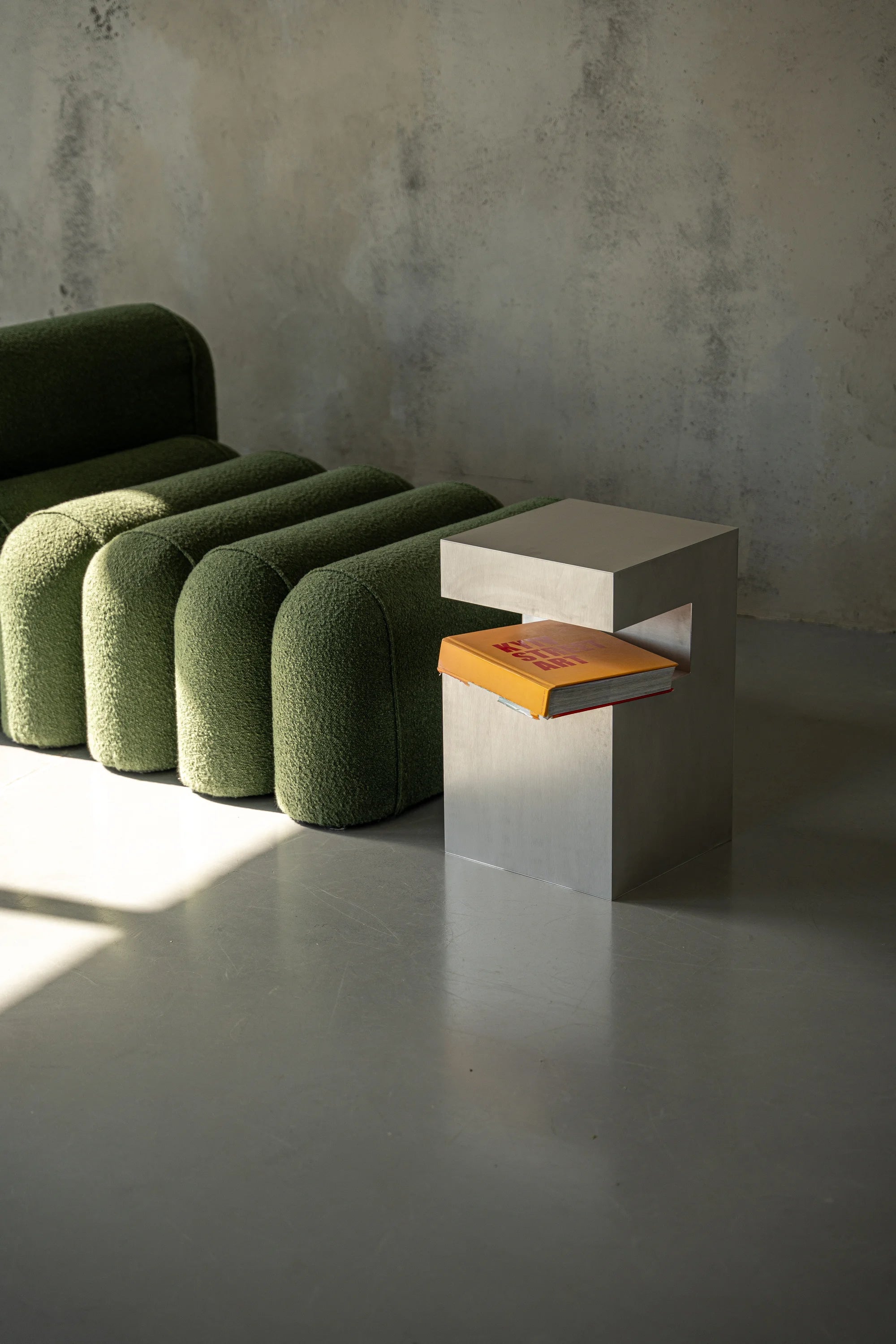 Small Aluminum Cube Shelf