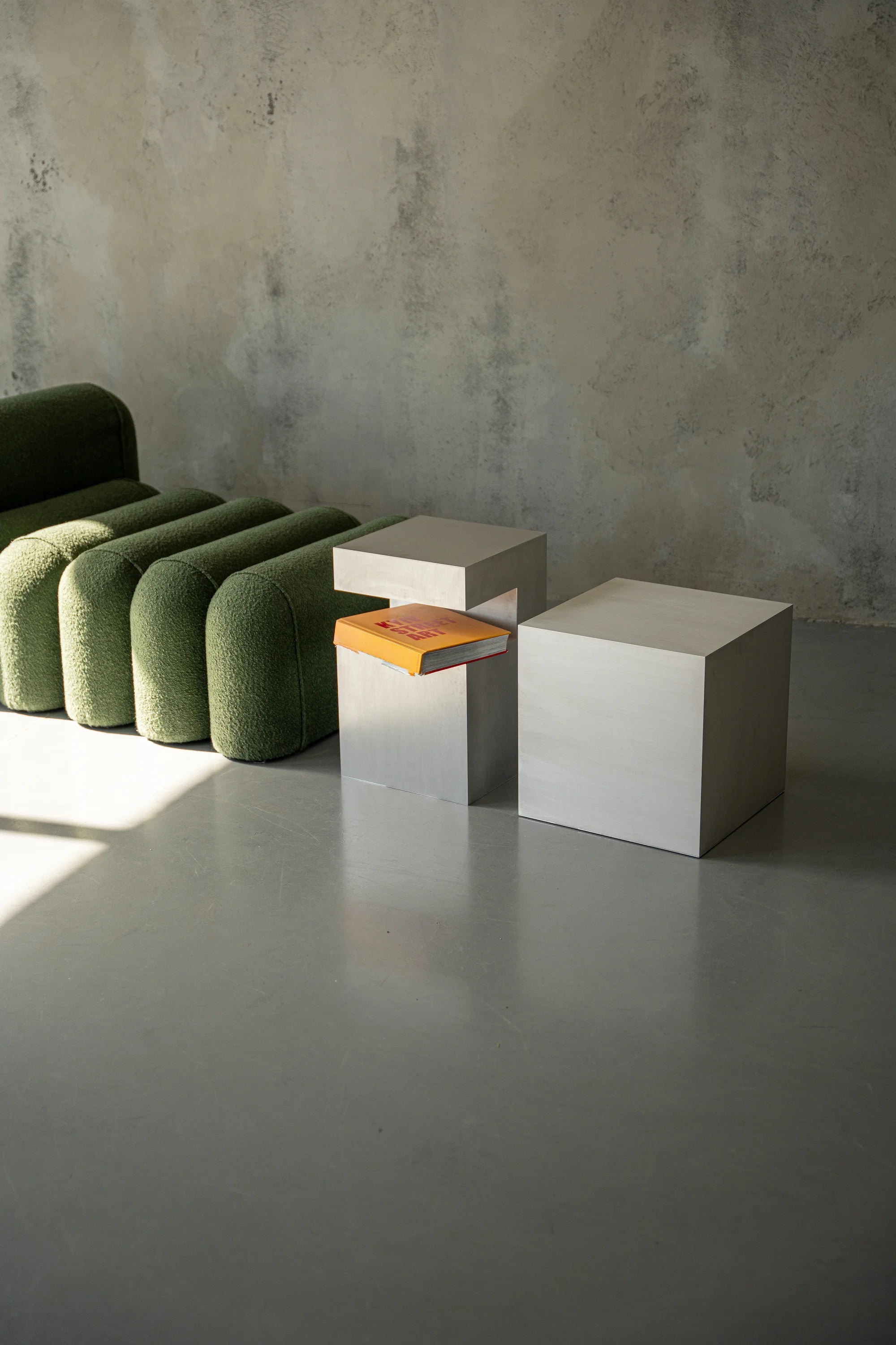 Small Aluminum Cube Shelf