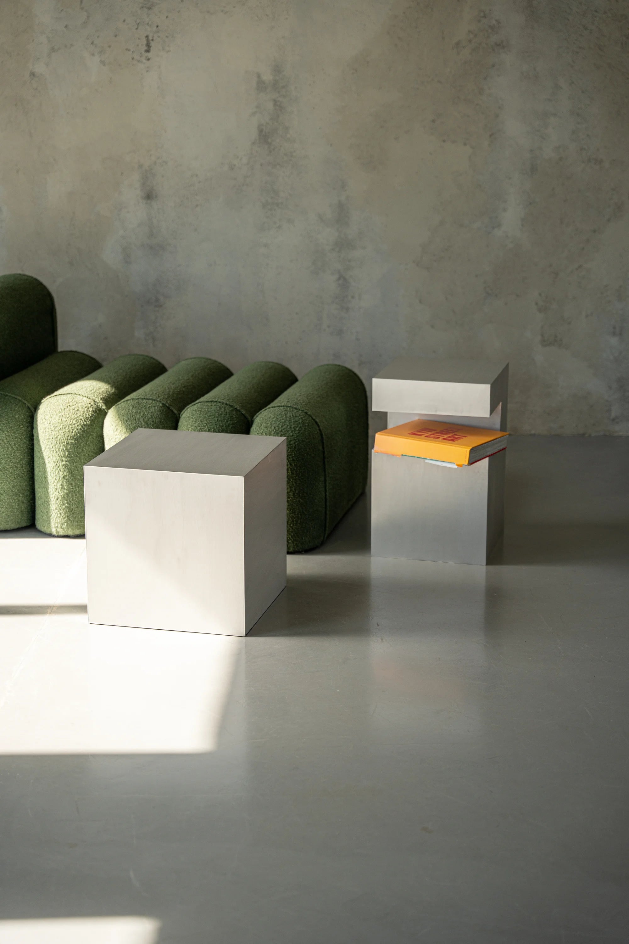 Small Aluminum Cube Shelf