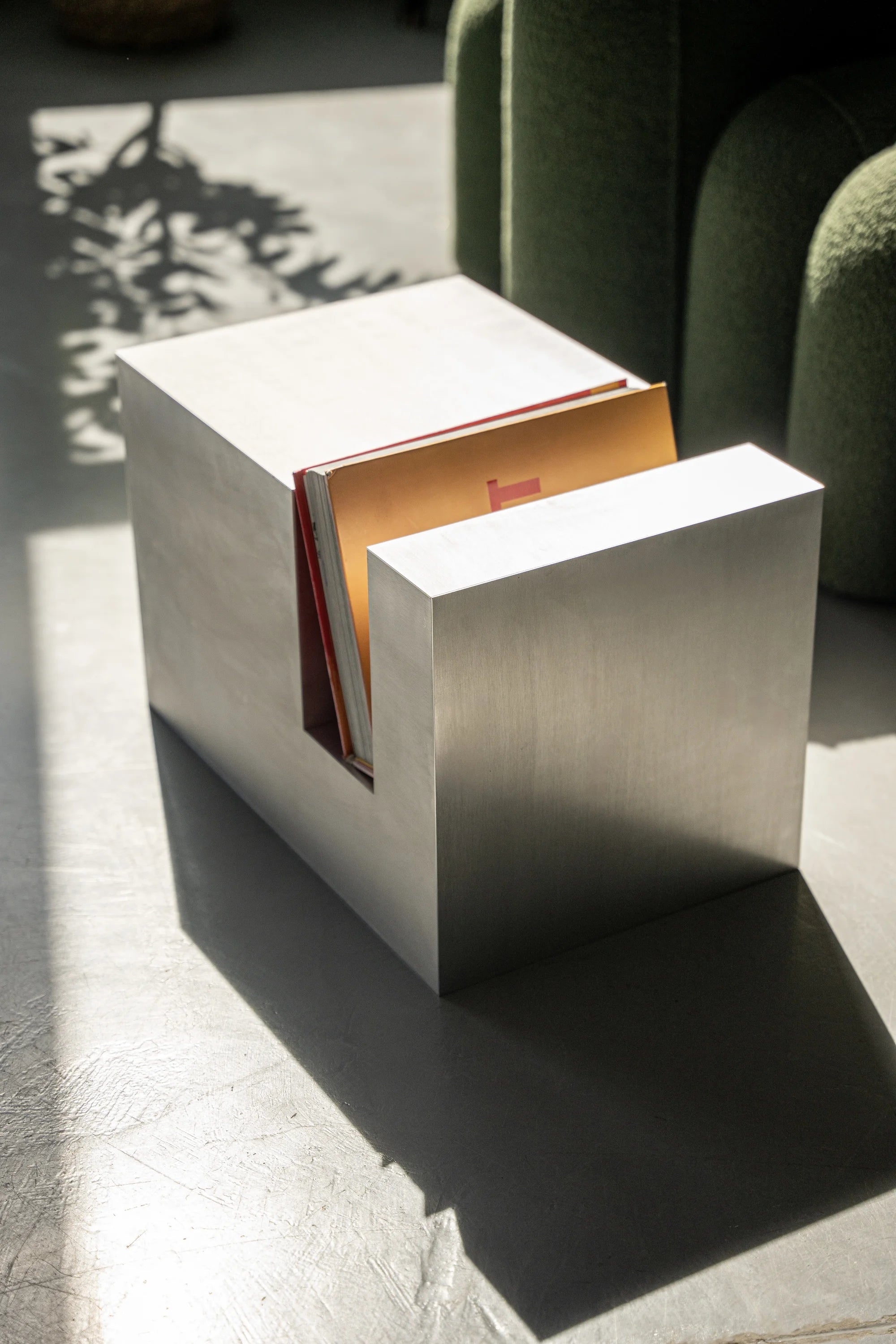 Small Aluminum Cube Shelf