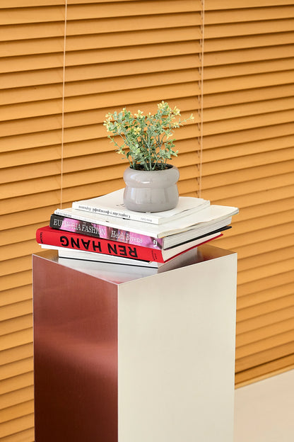 Metal Side Table - Aluminum Display Stand