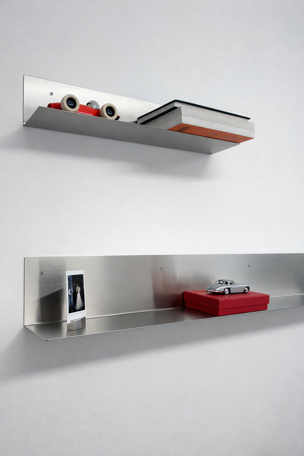 Stainless steel wall shelf