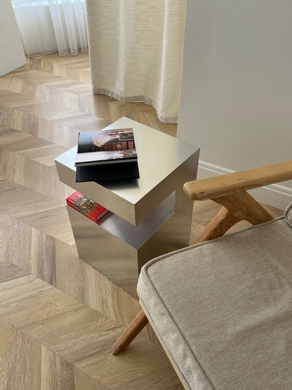 Small Aluminum Cube Shelf