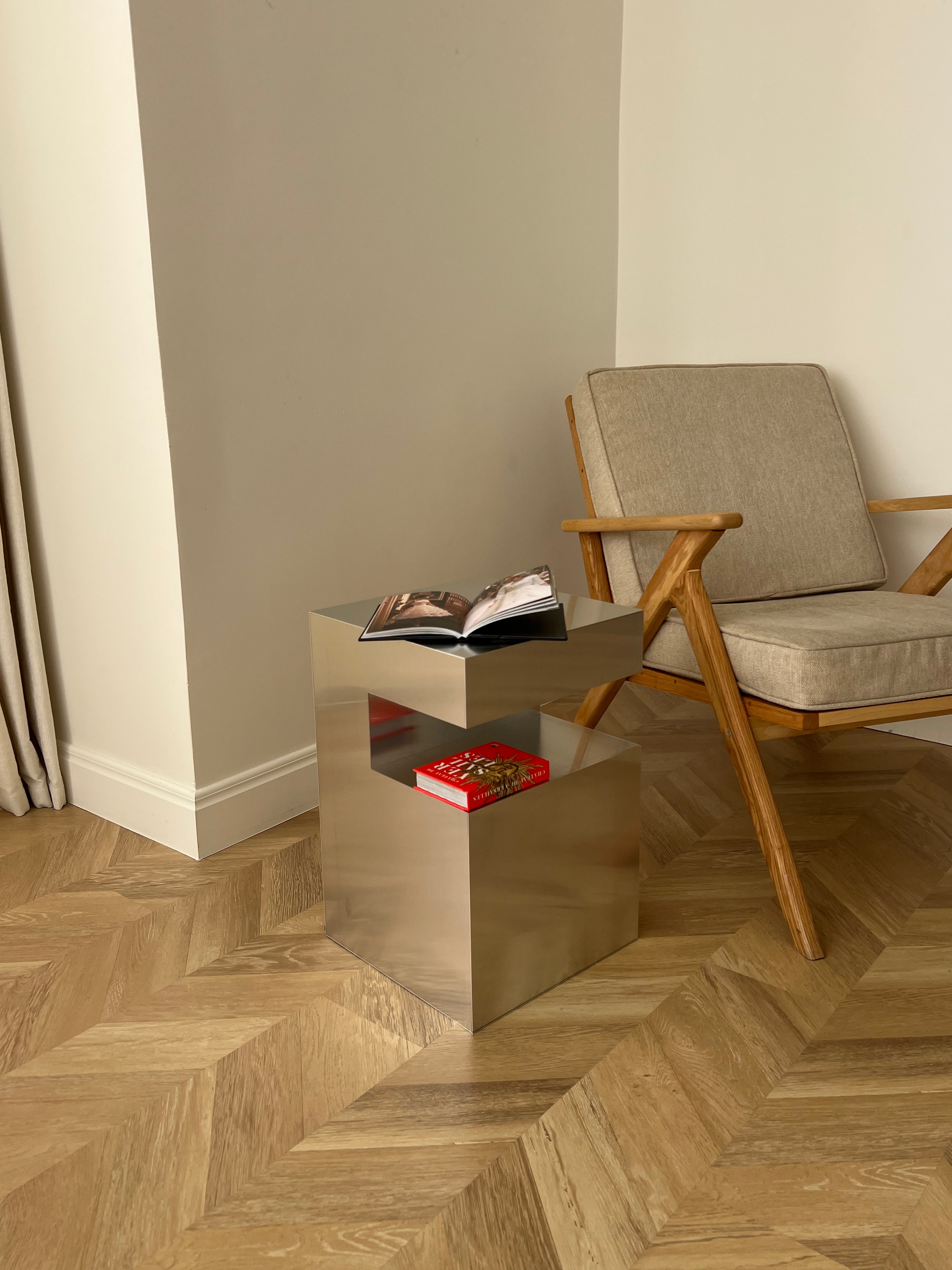 Small Aluminum Cube Shelf