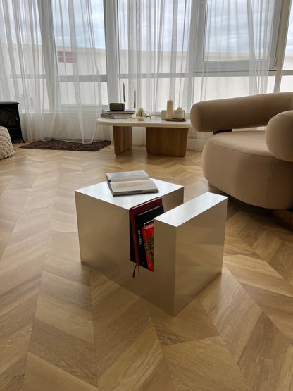 Small Aluminum Cube Shelf