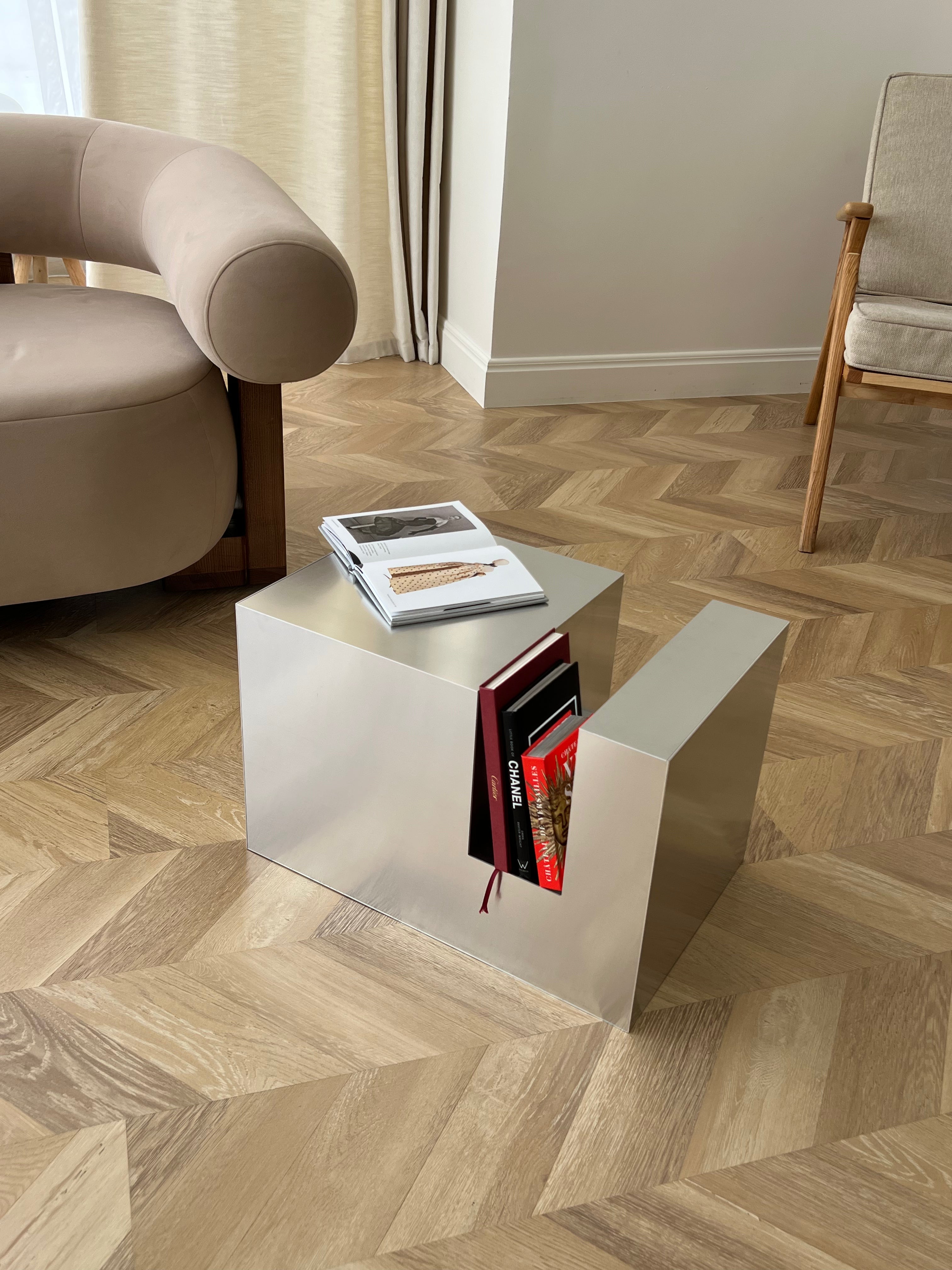 Small Aluminum Cube Shelf