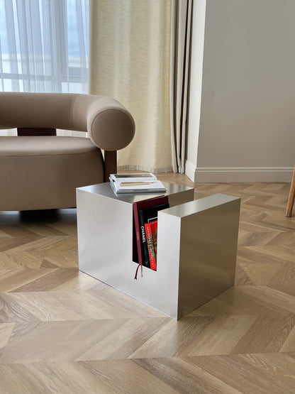 Small Aluminum Cube Shelf