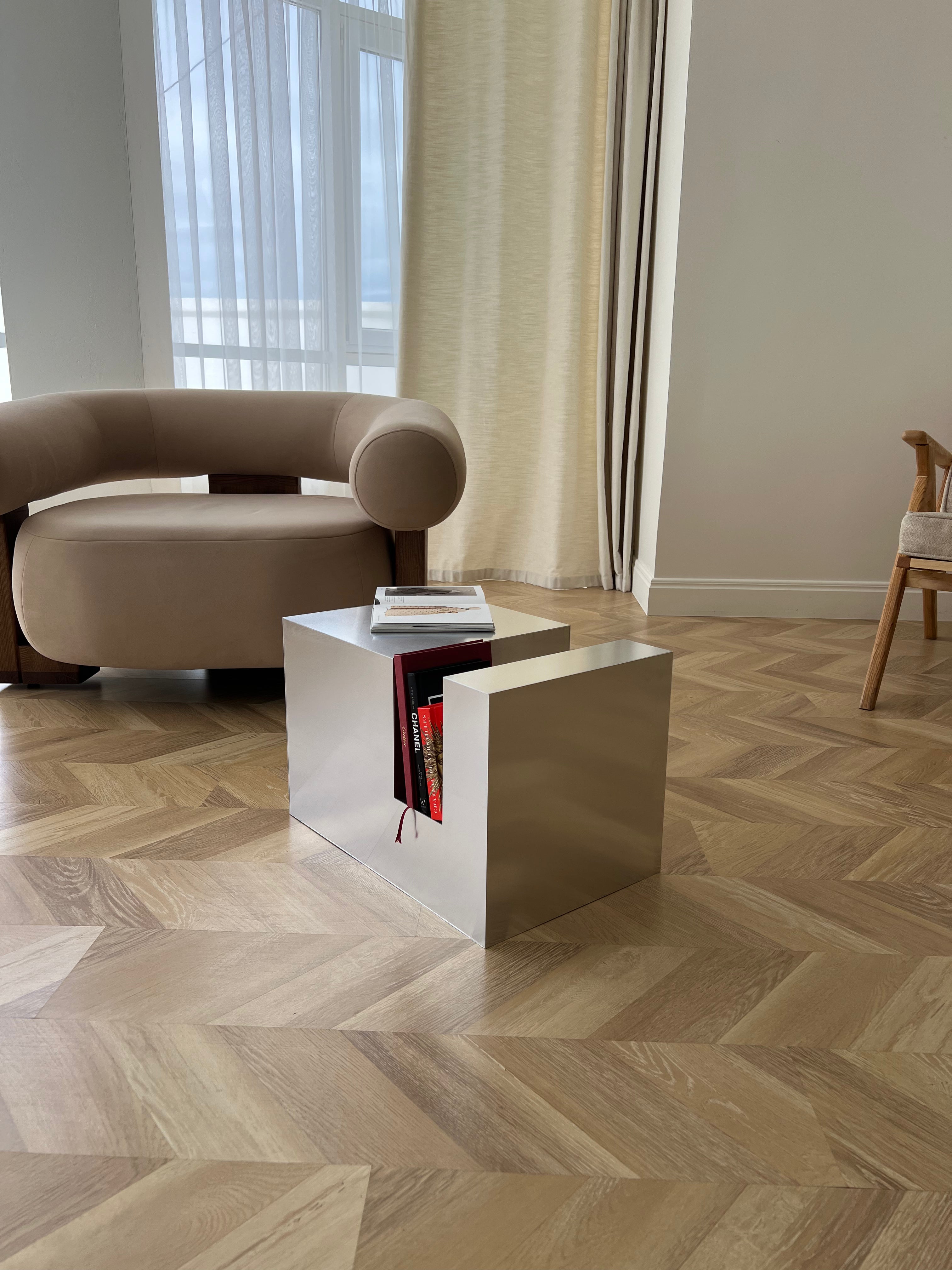 Small Aluminum Cube Shelf