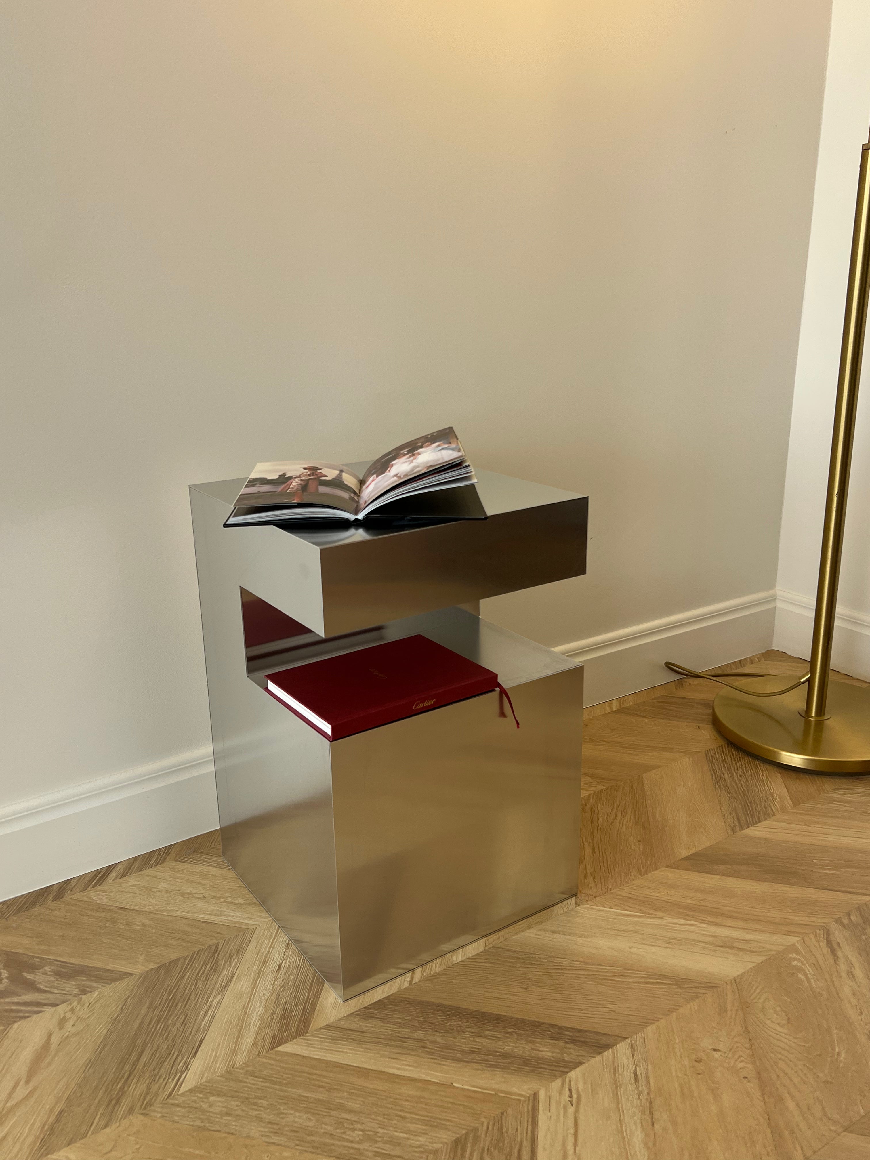 Small Aluminum Cube Shelf