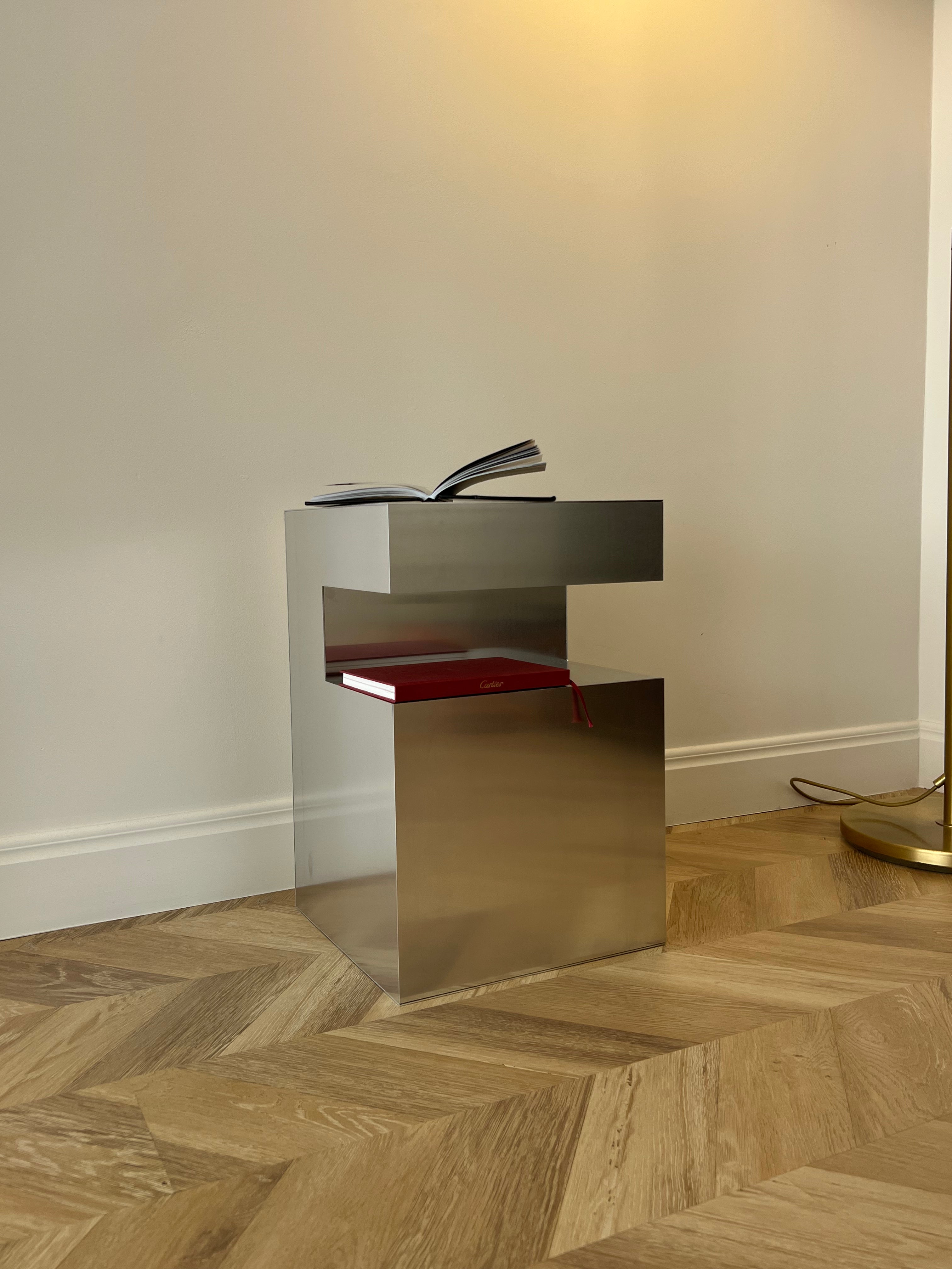 Small Aluminum Cube Shelf