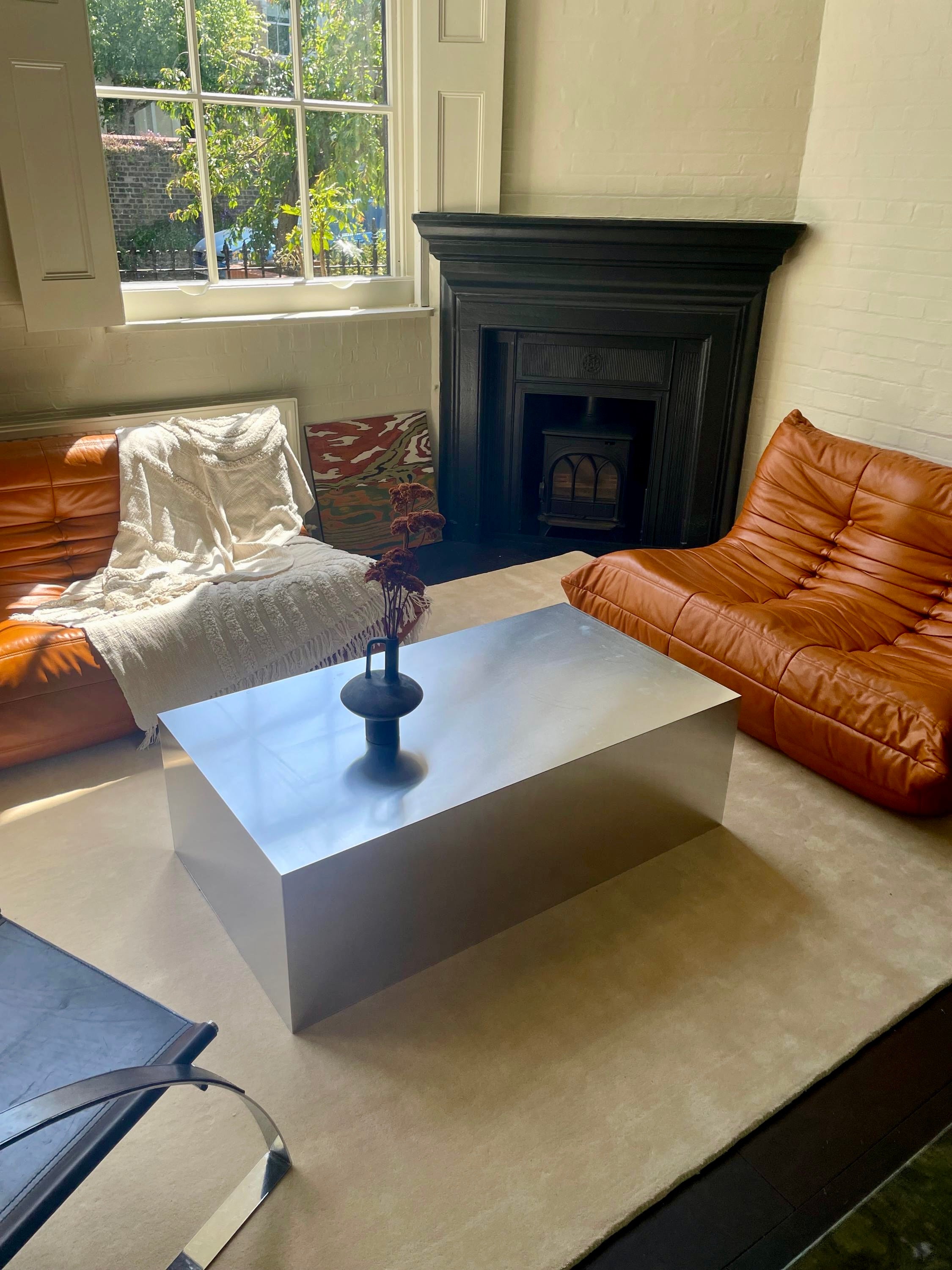 Large Aluminum Coffee Table