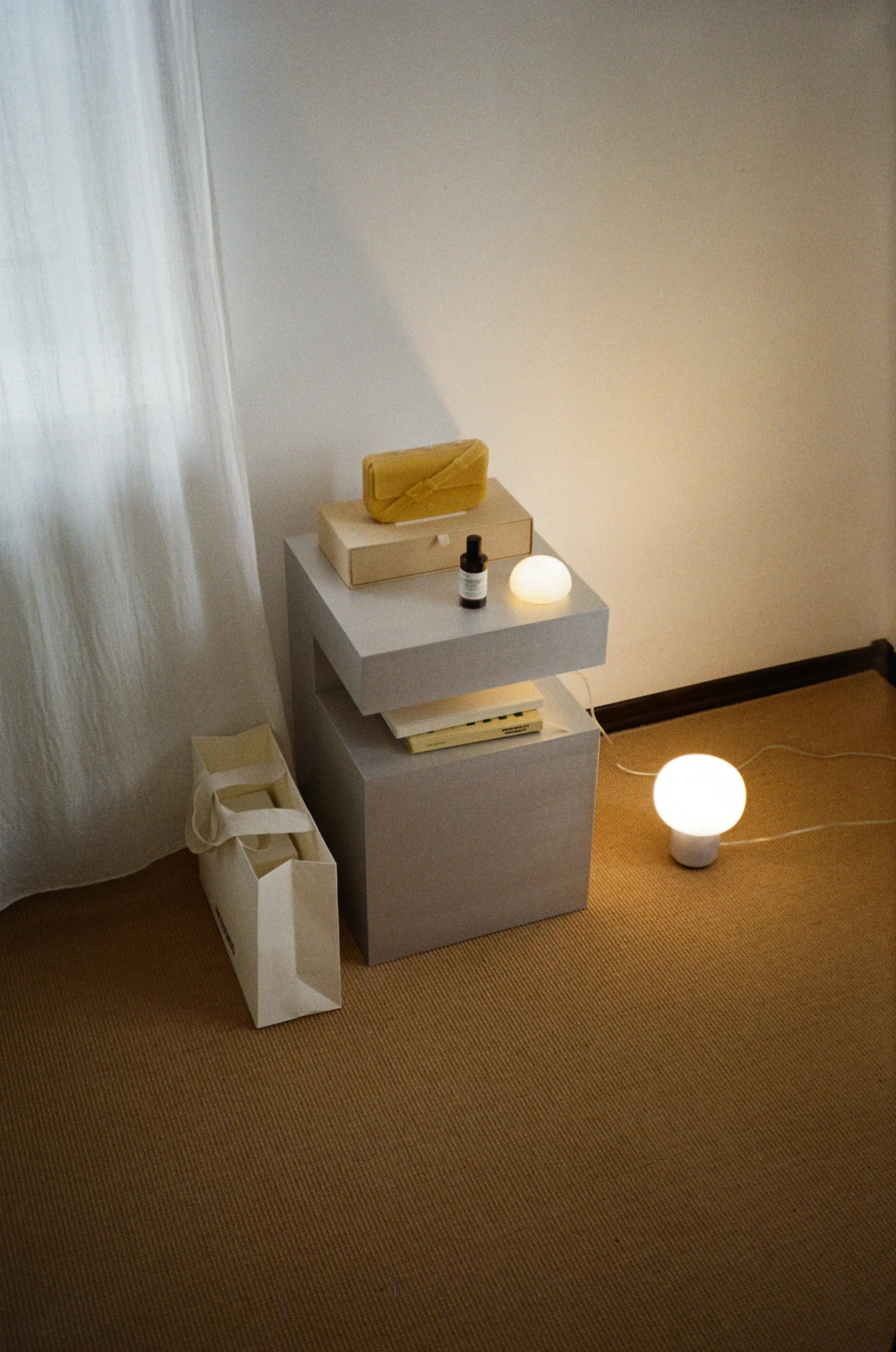 Large Aluminum Cube Shelf