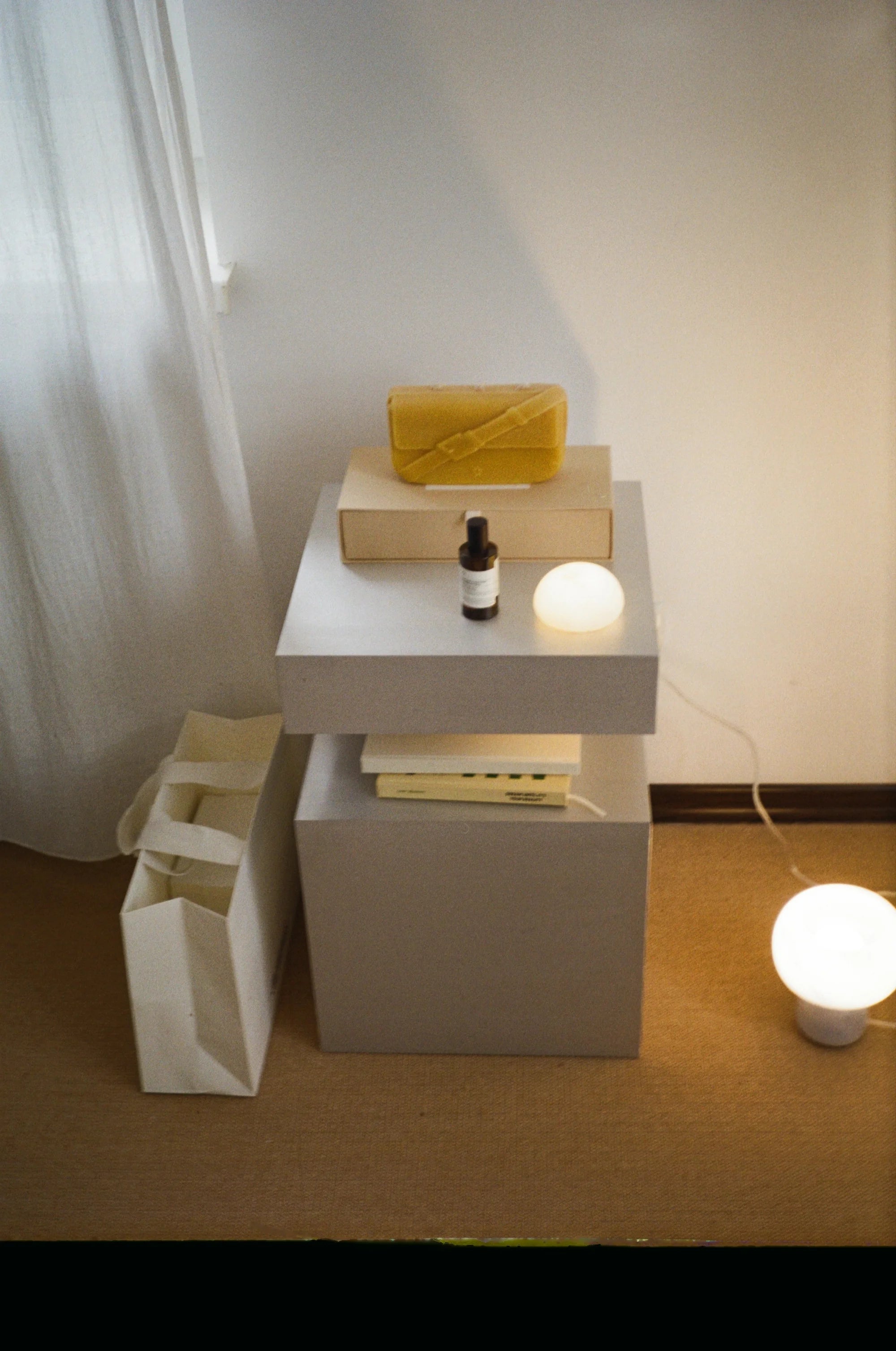 Large Aluminum Cube Shelf