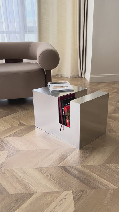 Small Aluminum Cube Shelf